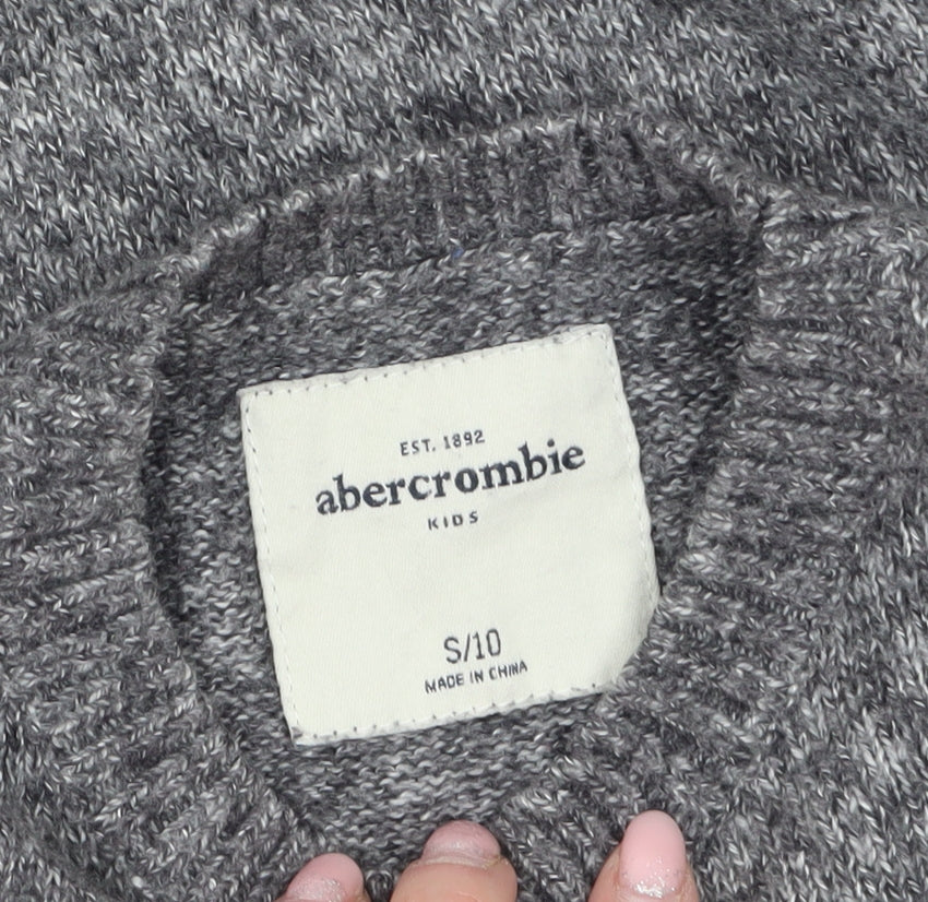 Boys UK Size 10 Years Abercrombie Grey Pullover Jumper