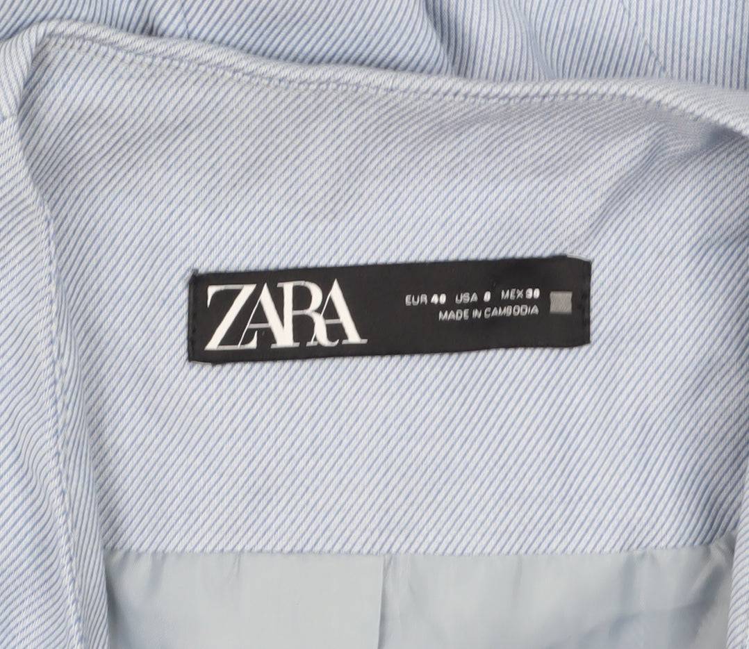 Womens UK Size 12 Zara Regular Blue Blazer