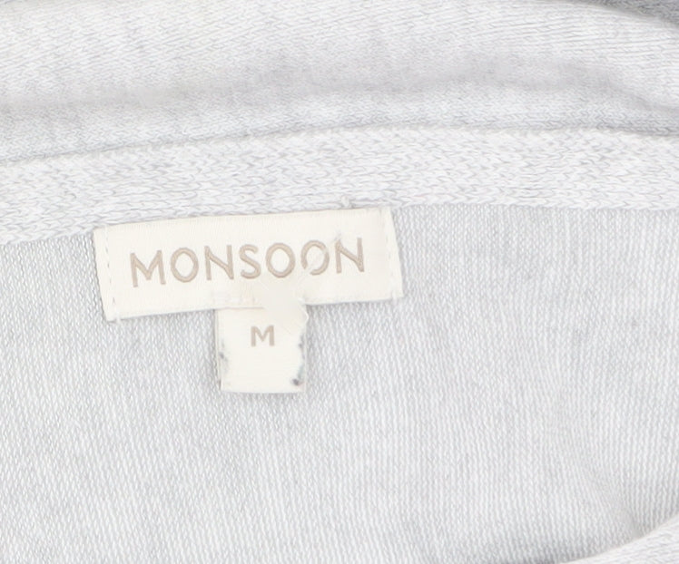 Womens UK Size M Monsoon Grey Pullover Jumper