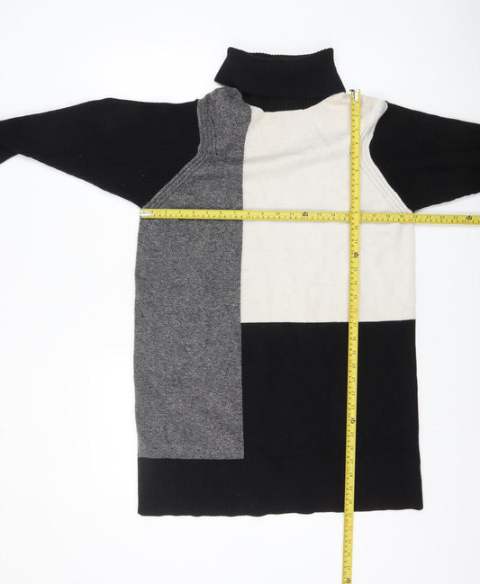 Womens UK Size S River Island Multicoloured Tunic Jumper