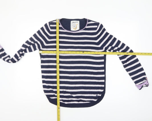 Womens UK Size 12 Mantaray Blue Pullover Jumper