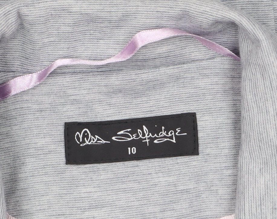 Womens UK Size 10 Miss Selfridge Regular Grey Blazer