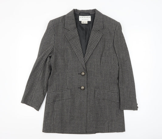 Womens UK Size 8 Jaeger Regular Grey Blazer