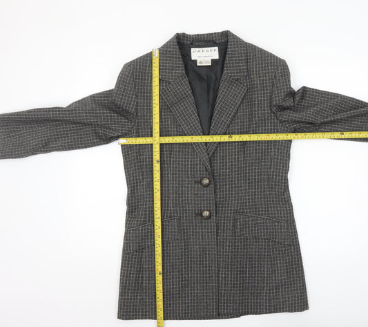 Womens UK Size 8 Jaeger Regular Grey Blazer