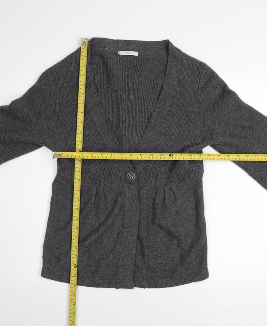 Womens UK Size 14 Marks and Spencer Grey Cardigan Jumper