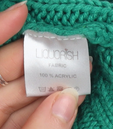 Womens UK Size 12 Liquorish Green Pullover Jumper