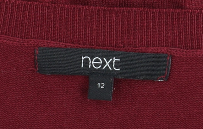Womens UK Size 12 NEXT Red Pullover Jumper