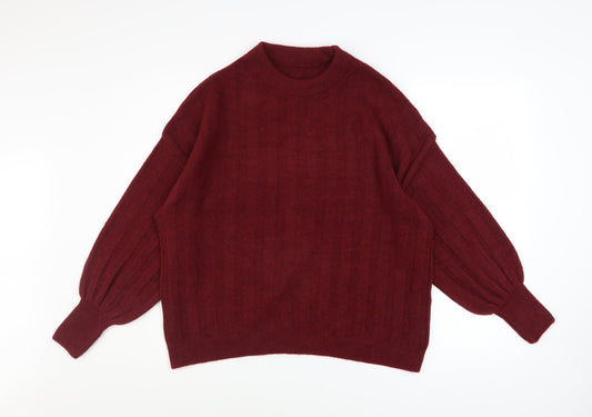 Womens UK Size L Peacocks Red Pullover Jumper