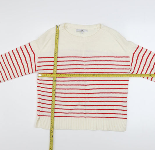 Womens UK Size 10 NEXT White Pullover Jumper