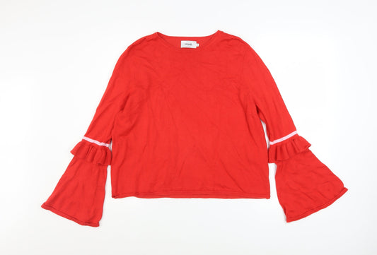 Womens UK Size M Only Red Pullover Jumper
