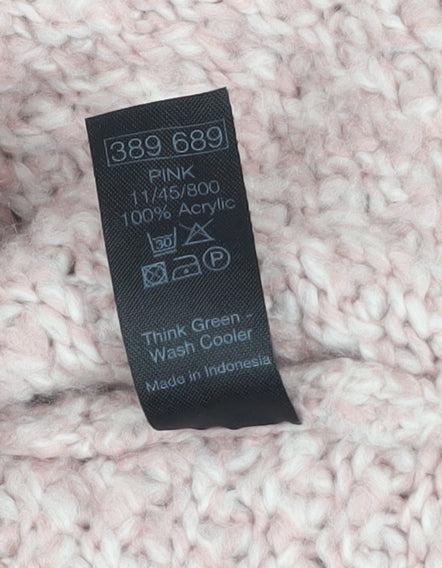 Womens UK Size M M&Co Pink Pullover Jumper