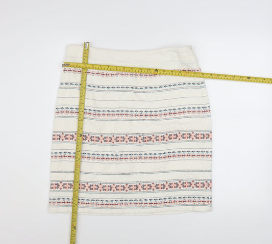 Womens UK Size 12 White Stuff A-Line Woven Skirt