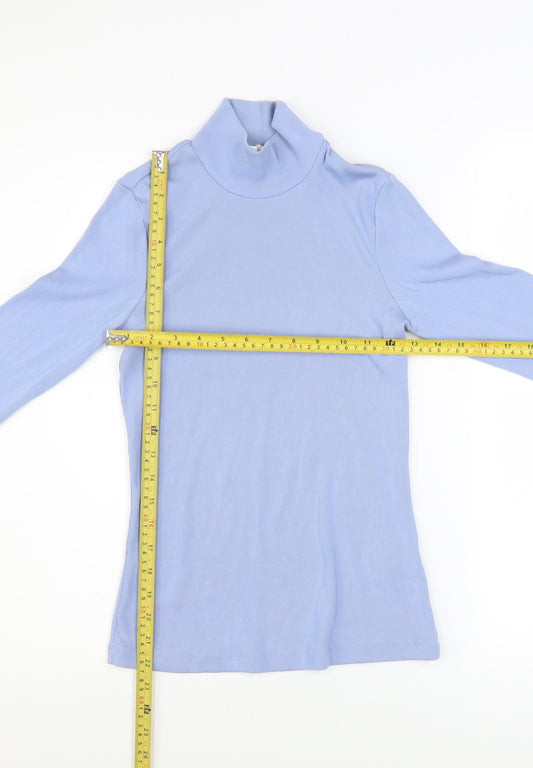 Womens UK Size S & Other Stories Blue Basic T-Shirt