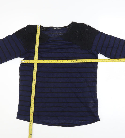 Womens UK Size S Zara Blue Pullover Jumper