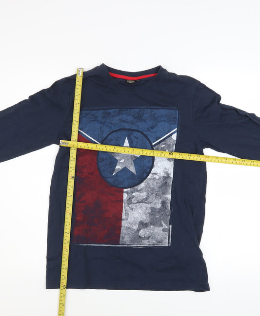 Boys UK Size 14 Years K by K Blue Basic T-Shirt