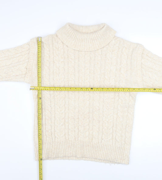 Womens UK Size 14 Nutmeg Ivory Pullover Jumper