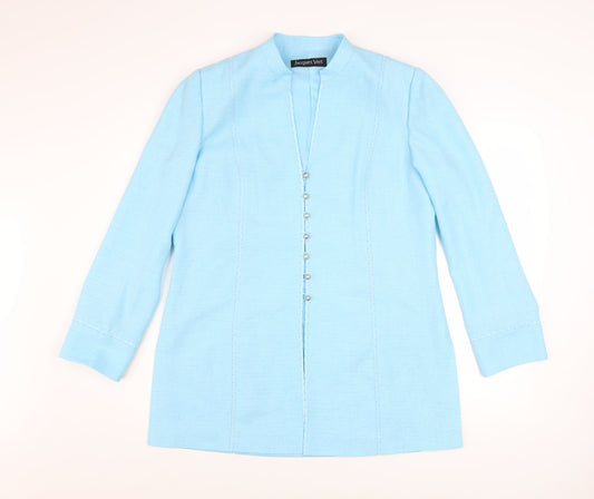 Womens UK Size 14 Jacques Vert Blue Blazer