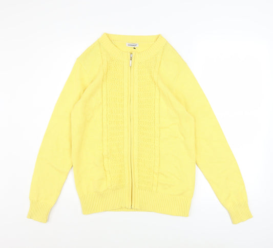 Womens UK Size 10 Damart Yellow Jacket