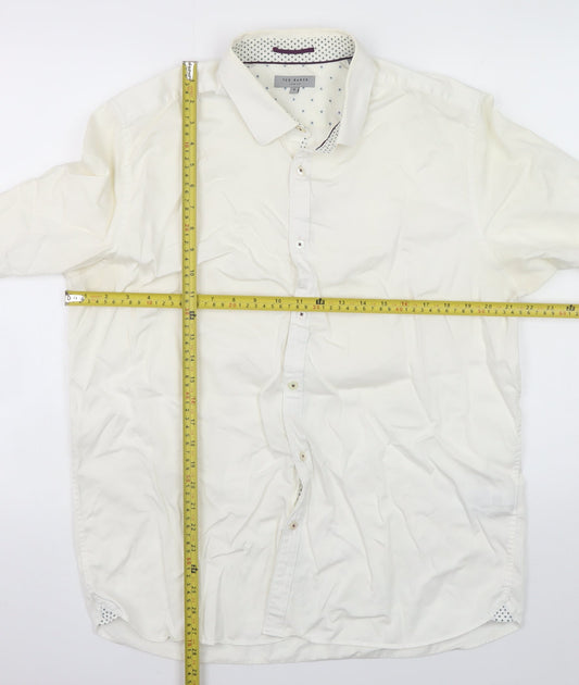 Mens UK Collar Size XL Ted Baker Smart White Dress Shirt