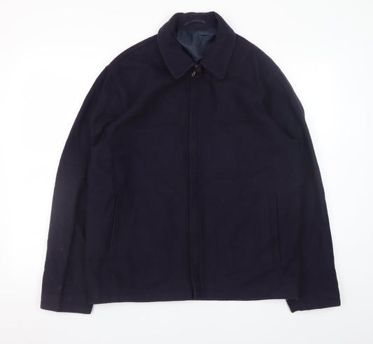 Mens UK Size L David Moss Blue Basic Jacket