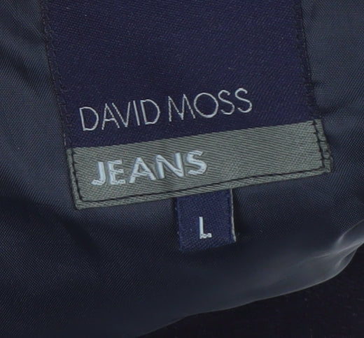 Mens UK Size L David Moss Blue Basic Jacket