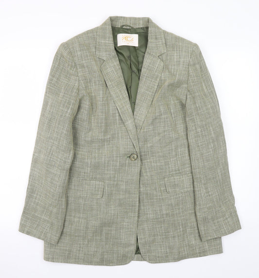 Womens UK Size 12 Country Casuals Regular Green Blazer