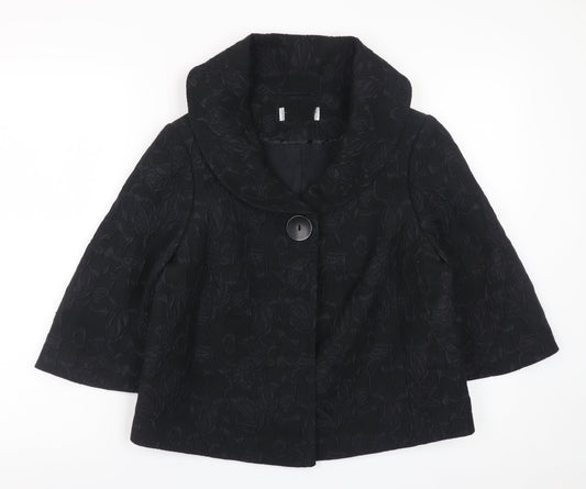 Womens UK Size 14 Wallis Black Basic Jacket