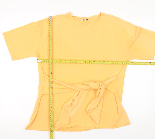 Womens UK Size M PEP&CO Yellow Basic T-Shirt