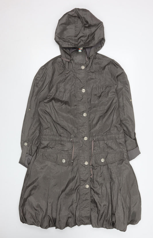 Womens UK Size 12 Denim Co Grey Parka Coat