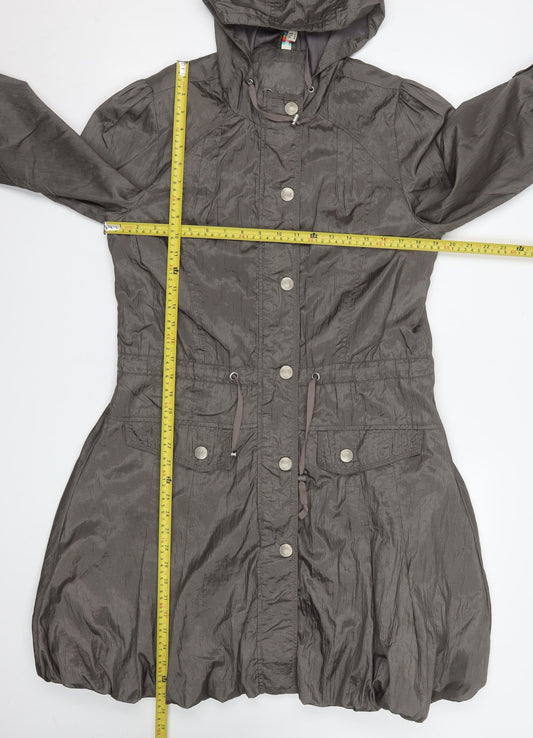 Womens UK Size 12 Denim Co Grey Parka Coat