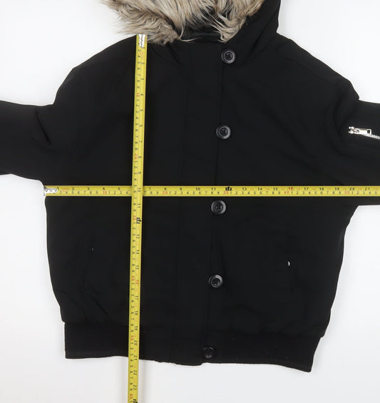 Girls UK Size 12-13 Years Marks and Spencer Black Puffer Jacket