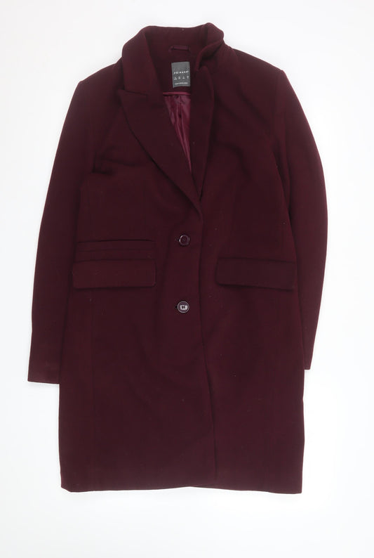 Womens UK Size 6 Primark Red Overcoat