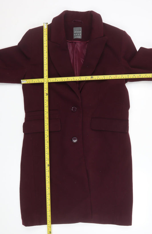 Womens UK Size 6 Primark Red Overcoat