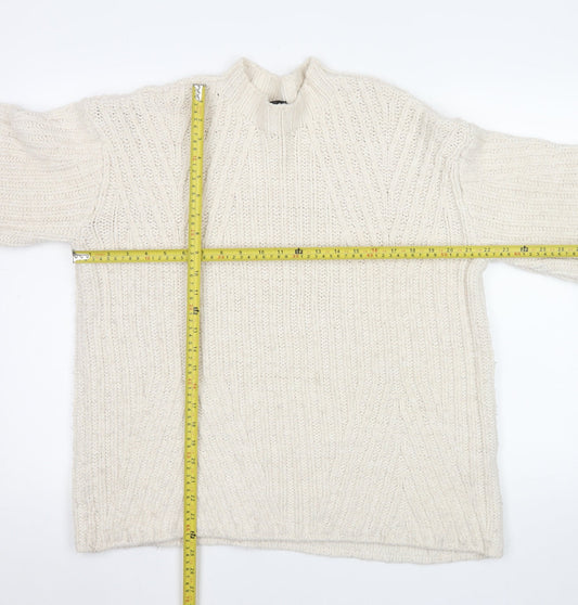 Womens UK Size 10 Topshop Ivory Pullover Jumper