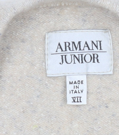 Teens UK Size L ARMANI Beige Pullover Jumper