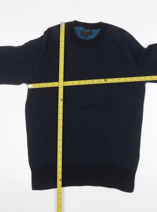 Mens UK Size S Howick Blue Pullover Jumper