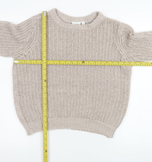 Womens UK Size S Saint Tropez Beige Pullover Jumper