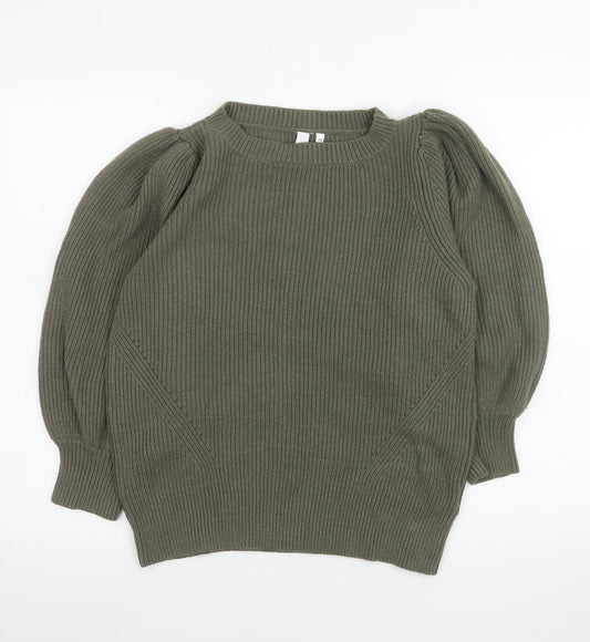 Womens UK Size 10 AND/OR Green Pullover Jumper