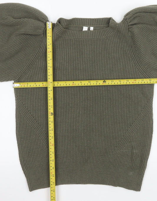Womens UK Size 10 AND/OR Green Pullover Jumper