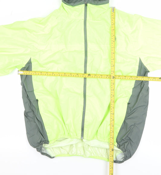 Mens UK Size L Tenn Outdoors Green Windbreaker Coat