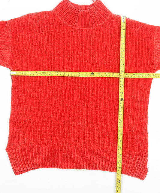 Womens UK Size 8 F&F Red Pullover Jumper