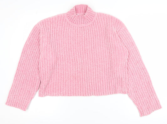 Womens UK Size S Pep&Co Pink Pullover Jumper