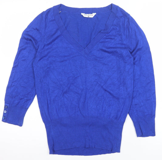 Womens UK Size 12 Select Blue Pullover Jumper