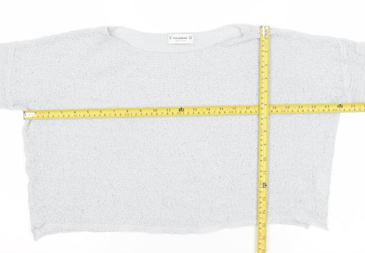 Womens UK Size 12 Pull&Bear Grey Pullover Jumper