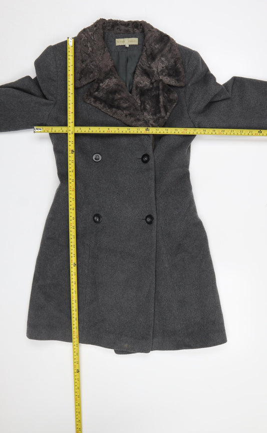 Womens UK Size 10 fe.male @ Jenners Grey Overcoat
