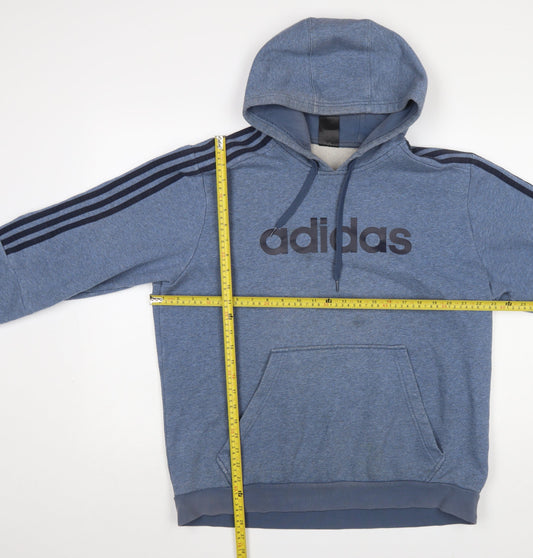 Mens UK Size XL adidas Blue Pullover Hoodie