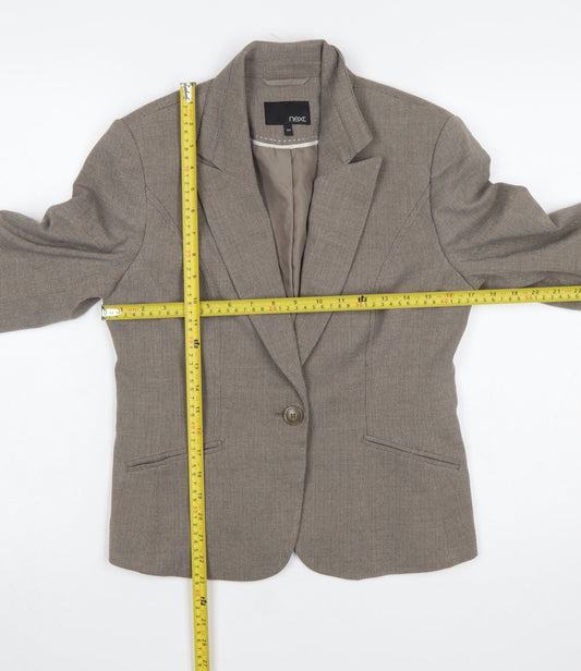 Womens UK Size 10 NEXT Regular Beige Suit Jacket