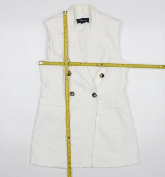 Womens UK Size 6 Karen Millen Regular White Suit Waistcoat