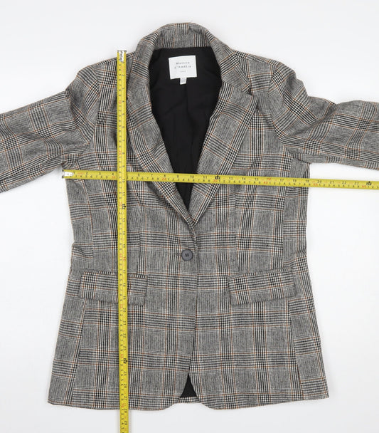 Womens UK Size XS Maison d'Amélie Regular Grey Blazer