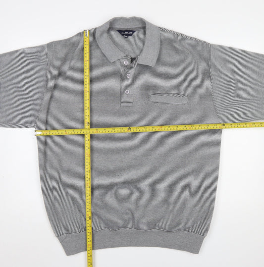 Mens UK Size 2XL J.J. Willis Grey Henley Sweatshirt